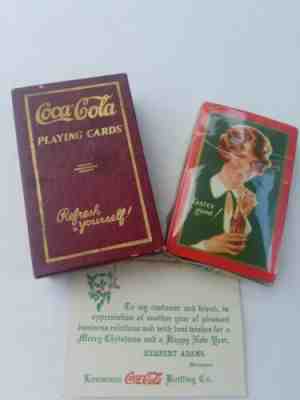 VINTAGE COCA-COLA PLAYING CARDS SEALED SALESMAN GIFT LOUISIANA BOTTLING CO. ...