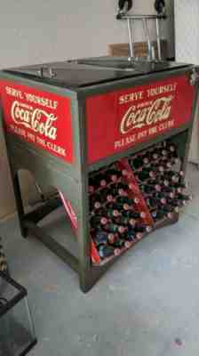 Coca Cola Glasscock Cooler Very Rare Condition