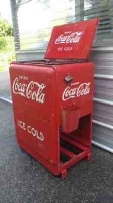 1930's Westinghouse Coca Cola Junior Ice Box Cooler Coke ORIGINAL PAINT Vintage