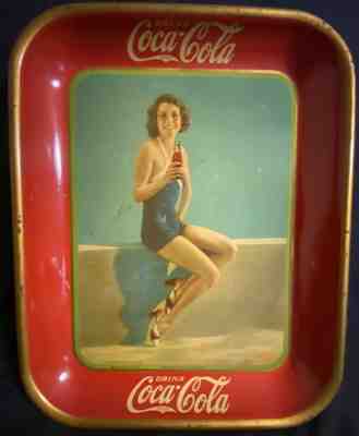 1933 Frances Dee Coca-Cola Serving Tray