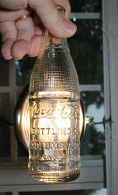 RARE STRAIGHT SIDE COCA COLA SCRIPT  BOTTLE " COLUMBIA , MO.  "  NICE "  MINT "