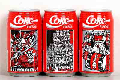 1992 Coca Cola 3 cans set from Japan, Tohoku Festival