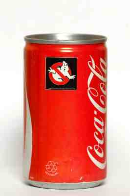 1984 Coca Cola can from Sweden, Ghostbusters