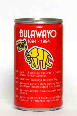 1994 Coca Cola can from Botswana, 100 Years / Bulawayo 1894 - 1994