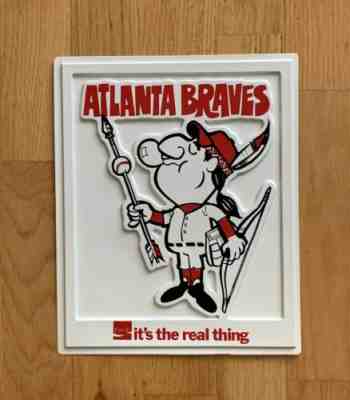 Vintage ATLANTA BRAVES Coca-Cola Sign