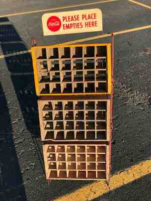 Coca Cola Display Rack "Place Empties Here" 1950's