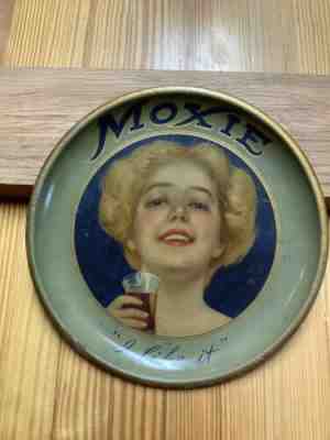 Original 6” Moxie “I Like It” Advertising Tip Tray Early 1900’s  INV-P0358