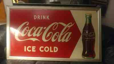 Original Large Coca Cola Drink Coke Sign Mint. 