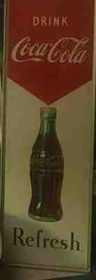  Original Coca Cola Refresh Metal Sign Coke Vintage 