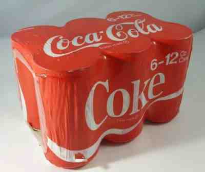 Vtg 1985 Coca Cola Full Unopened 6 Pack Original Pre-New Coke Stranger Things