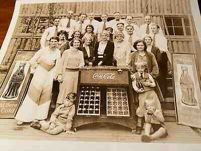 Coca Cola 1900s Seattle Wash Bottling Co Employee Glascock Cooler Signs Photo
