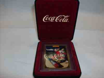 Artist Proof Gold Coca Cola Santa Season Greatings by Sundbloom
