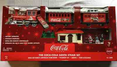 Official COCA COLA Santa Steam Set Remote Control Train Set -NEW-NEVER OPENED