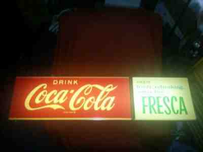 SUPER RARE Coca-Cola And Fresca Soda Lighted Sign