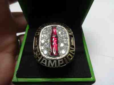 Coca-Cola Ring 2015 10k Yellow Gold McLamb Bottling Distribution Champion Coke