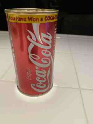 RARE -Coca-Cola (COKE) Contest Winner T-shirt can UNOPENED from 80's