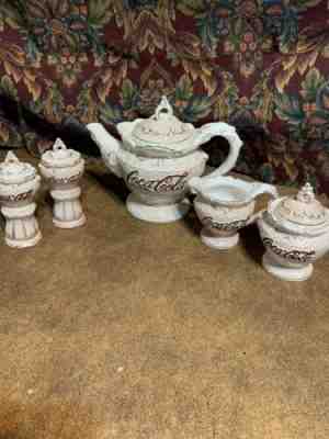 VTG 90 Coca-COLA Pitcher, SALT/PEPPER SHAKERS, Tea  CRACKER BARREL Set