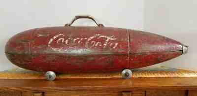 VINTAGE BLACKHAWK COCA-COLA TORPEDO MISSILE BULLET TOOLBOX - VERY RARE
