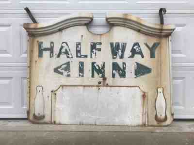 Antique Colonial Coca Cola Double Sided Porcelain Hanging Sign