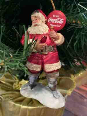 Coca Cola Santa Ornament Collection w/Box by Danbury Mint Set of 12
