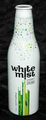 WHITE MIST vibrancy drink aluminium bottle 2008 250ml Sweden