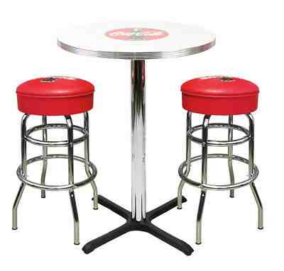 Coca-Cola Pub Table & Bar Stools Coke Bottle Stool