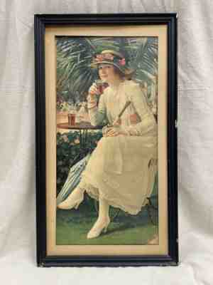 Authentic RARE 1917 Coca Cola Constantine Calendar Top Ad - Great Condition