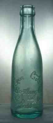 LOUISIANA COCA COLA BOTTLE DeRidder S S Full Face Script-1910