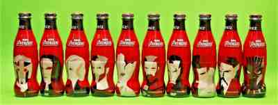 COCA COLA 10 DIFFERENT BOTTLES