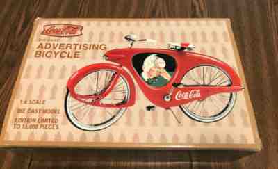 XONEX COLA COLA ADVERTISING BICYCLE 1:6 SCALE BEAUTIFUL DIE CAST LIMITED EDITION