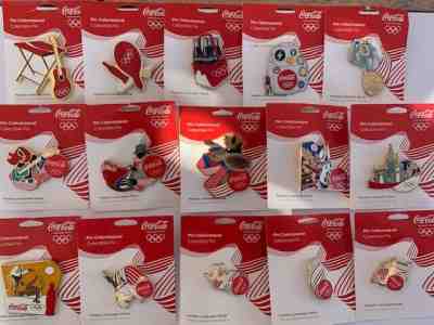 Coca Cola PIN RIO 2016 BRAZIL OLYMPIC GAMES OFFICIAL 15 PINS LIMITED