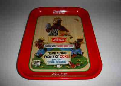 1997 Smokey Bear Coca Cola Tray Limited Edition Collectors Club 