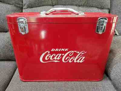 Vintage 1950’s Coca-Cola Coke Airline Drink Cooler With Opener