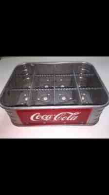 1950s ALUMINUM 1/2 CASE COCA-COLA BOTTLE CARRIER Vicksburg MS NICE Biedenharn CO