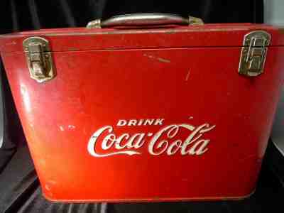 Vintage 1950s COCA COLA Airline / Airplane Bottle Cooler Coke w/ Bottle Opener C