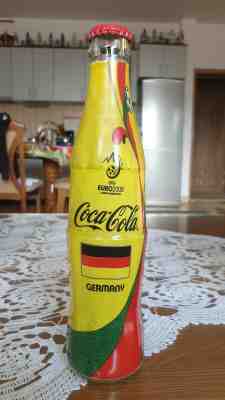 Coca Cola Euro 2008 Bottle Germany Deutschland Very Rare Bosnia Glass Empty