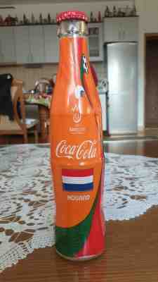 Coca Cola Euro 2008 Bottle Holland Netherlands Very Rare Bosnia Glass Empty