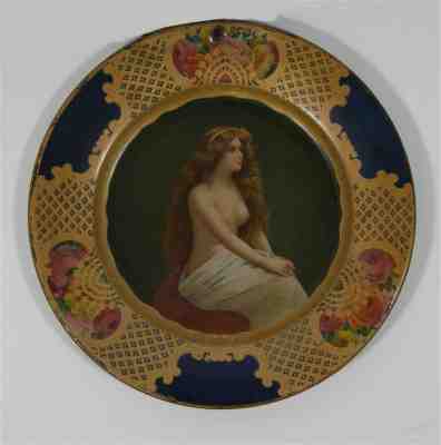 1905 COCA-COLA TIN LITHO ADVERTISING TRAY TOPLESS GIRL COKE WESTERN BOTTLING CO.