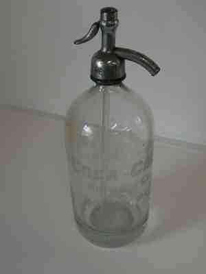 Vintage Coca Cola Seltzer Bottle dubois Pa Hotel william penn nozzle