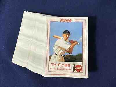 1993 Coca Cola Ty Cobb TC-2 Tuff Stuff Collect Insert Lot of 154 Cards  E6928
