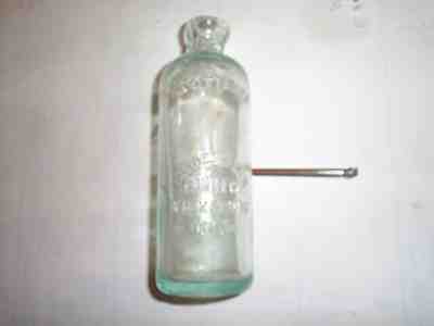 Original Vintage Coca Cola Hutch Bottle Biedenharn Candy Co Vicksburg Miss 1890s
