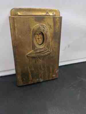 Antique COCA COLA NUN to NUDE Brass Cigar Cutter Belt Buckle Trans-pan Expo 1915