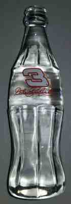  Rare Promotional Solid Glass Coca Cola Bottle Dale Earnhardt 1999 Wood Shelia