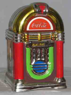 Gibson Coca Cola Cookie Jar Rock N Roll JukeBox Free Shipping