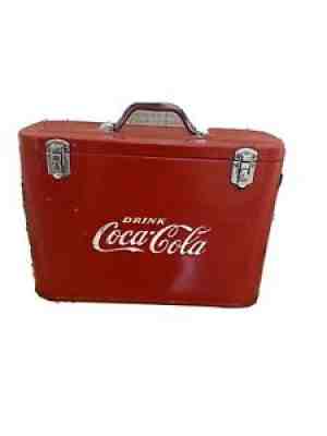 Vintage Coca-Cola Coke Airline Cooler Chest 1950s
