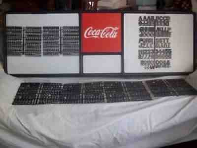 New 6ft Coca-Cola Menu Board w7 sets/3 Diff sizes of letters,numbers & symbols!