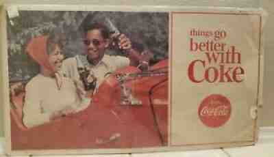 EXTREMELY RARE VINTAGE COCA-COLA STORE SIGN Ca. 1950's-1960's