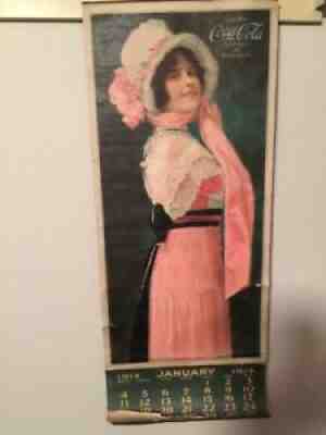 Coke Calendar Betty 1914 AdvertisingÂ 