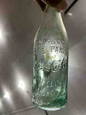 Foreign 1905-1915 Straight Sided Light Green Panama Republic Coca Cola Bottle
