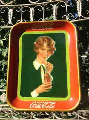 1927 Coca Cola "Bobbed Hair Girl" Tray - Rare